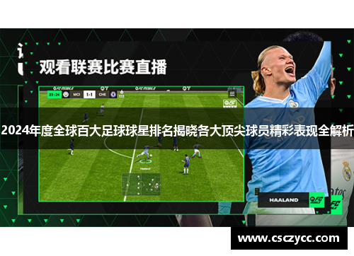 2024年度全球百大足球球星排名揭晓各大顶尖球员精彩表现全解析