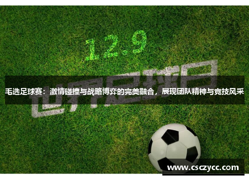 毛选足球赛：激情碰撞与战略博弈的完美融合，展现团队精神与竞技风采